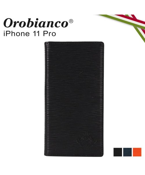 Orobianco(オロビアンコ)/オロビアンコ Orobianco iPhone11 Pro ケース スマホ 携帯 手帳型 アイフォン メンズ レディース ONDA BOOK TYPE SMAR/ブラック