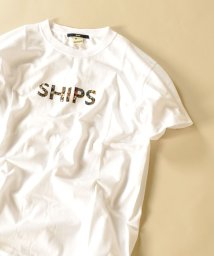 SHIPS MEN(シップス　メン)/SC: SHIPS ロゴ ペイズリー/フラワー/レオパード柄 Tシャツ/ライトホワイト