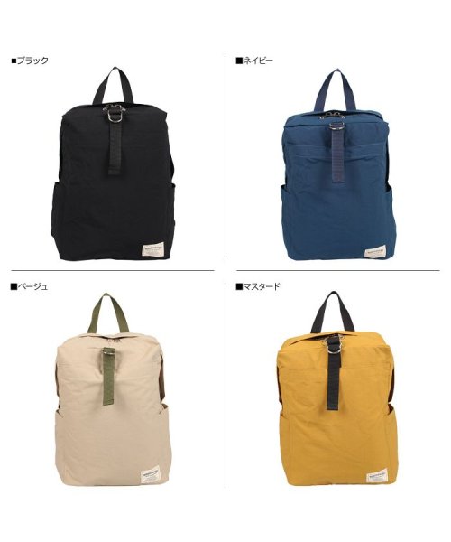 WONDER BAGGAGE(ワンダーバゲージ)/ワンダーバゲージ WONDER BAGGAGE リュック バッグ バックパック メンズ レディース 20L 撥水 SUNNY RELAX BAG ブラック ネイ/マスタード