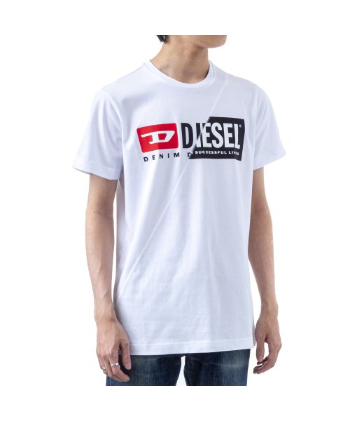 DIESEL(ディーゼル)/【メンズ】DIESEL(apparel)　00SDP1 0091A　T－shirt/ホワイト