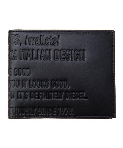 DIESEL(ディーゼル)/【メンズ】DIESEL　X06734 P0503　二つ折り財布/ブラック