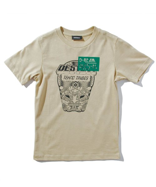 DIESEL(DIESEL)/DIESEL(ディーゼル) Kids & Junior Tシャツ/コットン/カットソー/ベージュ