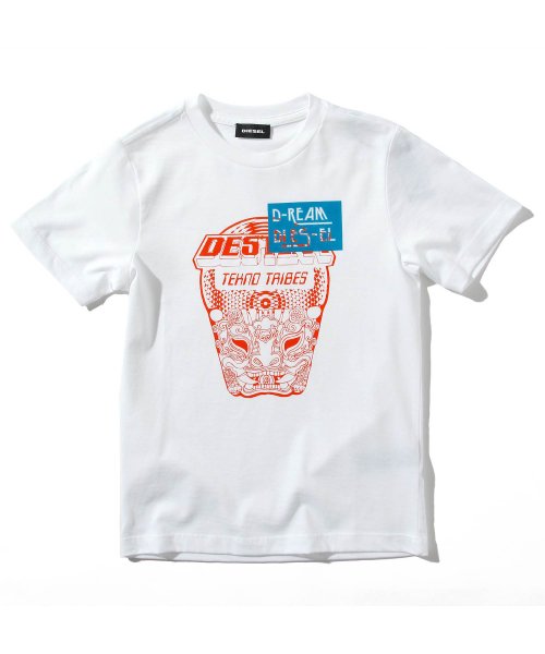 DIESEL(DIESEL)/DIESEL(ディーゼル) Kids & Junior Tシャツ/コットン/カットソー/ホワイト