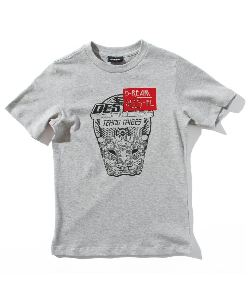 DIESEL(DIESEL)/DIESEL(ディーゼル) Kids & Junior Tシャツ/コットン/カットソー/ライトグレー