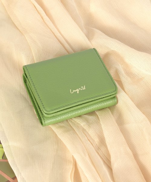 UNGRID bag(アングリッド　バッグ)/牛革三つ折りミニ財布/OLV