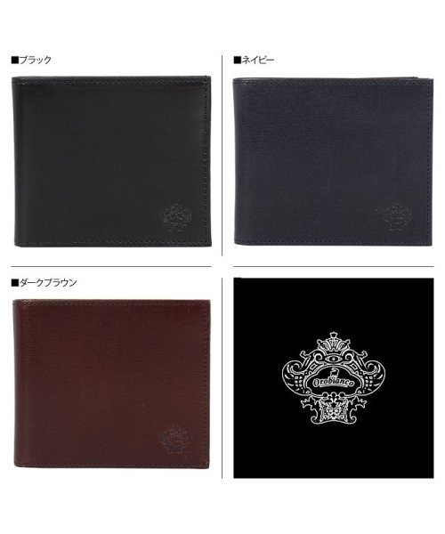 Orobianco(オロビアンコ)/オロビアンコ Orobianco 財布 二つ折り メンズ 本革 BI－FOLD WALLET ブラック ネイビー ダーク ブラウン 黒 ORS－061709/ネイビー