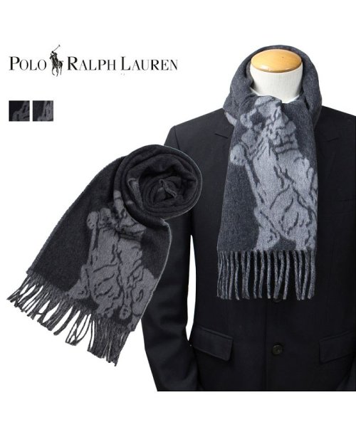 ポロ ラルフローレン Polo Ralph Lauren マフラー メンズ レディース ウール Big Pony Jacquard Scarf Pc0007 ラルフローレン Ralphlauren Magaseek