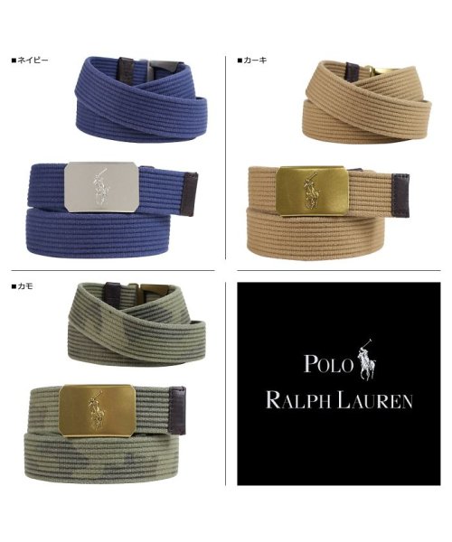 ポロ ラルフローレン Polo Ralph Lauren ベルト コットンベルト メンズ Plaque Buckle Cotton Belt ネイビー カーキ ラルフローレン Ralphlauren Magaseek