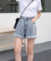 miniministore(ミニミニストア)/デニム ショートパンツ レディース/サックス