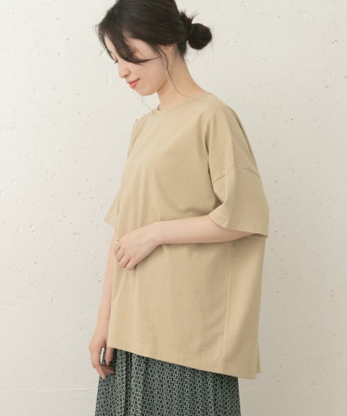 URBAN RESEARCH ROSSO(URBAN　RESEARCH　ROSSO)/F by ROSSO　オーバーTシャツ∴/BEIGE