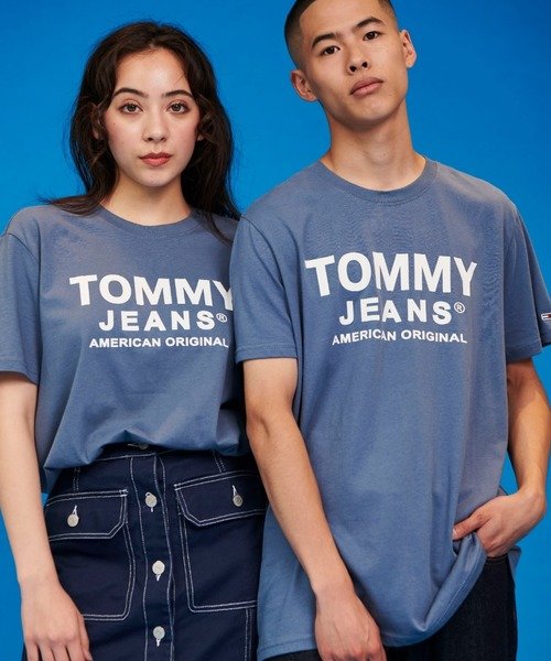 TOMMY JEANS(トミージーンズ)/【WEB限定】TOMMY JEANS ロゴ Tシャツ/グレー系