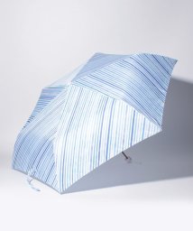 estaa(エスタ)/estaa（エスタ） 折りたたみ傘【水彩ストライプ】゜/サックスブルー