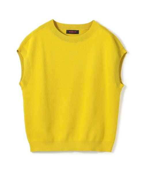 CABaN コットンカシミヤ クルーネックベスト 商品説明スエットアイテムをニット生地に置き換えたベストに新色が登場。二 R1769326675(13552円)
