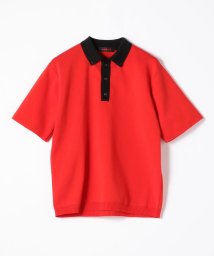 CABaN (CABaN)/ファインポリエステル ポロニットプルオーバー/36レッド系