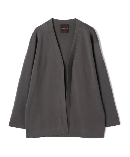 CABaN コットンポリエステル Vネックカーディガン 