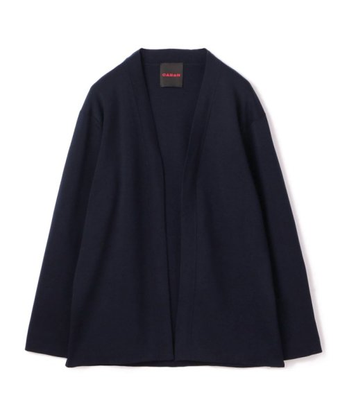 CABaN コットンポリエステル Vネックカーディガン 