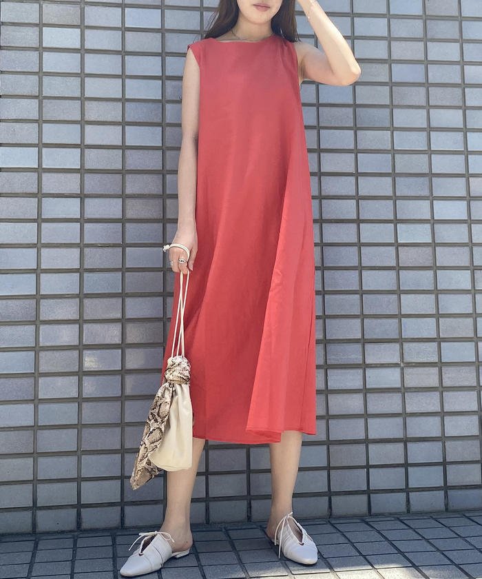 セール リネンノースリーブワンピース アンレリッシュ Unrelish Magaseek