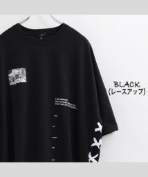 1111clothing(ワンフォークロージング)/ビッグtシャツ メンズ ビッグシルエット レディース tシャツ 半袖 ビッグシルエットtシャツ 半袖tシャツ プリントtシャツ オーバーサイズ tシャツ ロゴt/ブラック系1