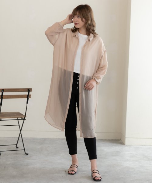 セール 襟付きシアーシャツワンピース アドティエ Ad Thie Magaseek