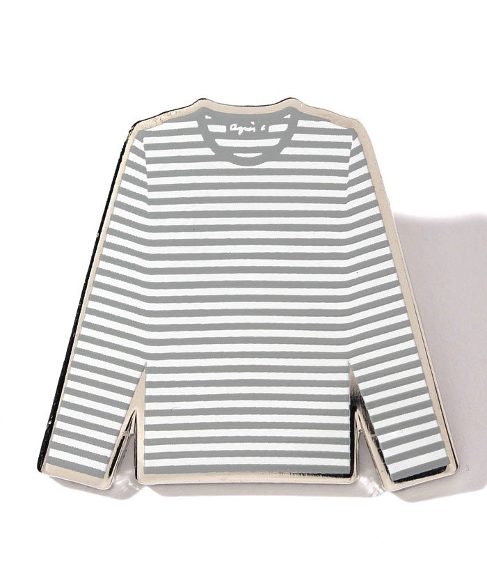 Gx91 Pin ボーダーtシャツ モチーフピンバッジ アニエスベー ファム Agnes B Femme Magaseek