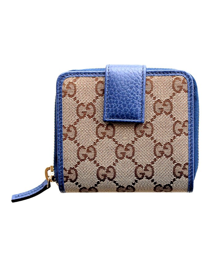 Gucci グッチ アウトレット レディース ラウンドファスナーコンパクトジップ 折り財布 小銭入れ付 Ggキャンバス レザー ベージュ ブルー グッチ Gucci Magaseek Gucci グッチ アウトレット レディース ラウンドファスナーコンパクトジップ 折り財布 小銭入れ付 Ggキャンバス レザー ベージュ ブルー グッチ Gucci Magaseek
