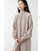 49%OFF！＜マガシーク＞ ヒューマンウーマン ◆製品染・ソフトコーデュロイブラウス レディース グレージュ2 Ｍ HUMAN WOMAN】 タイムセール開催中】