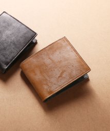 doob London(ドゥーブロンドン)/[doob London]ブライドルレザー本革折財布/キャメル