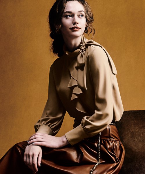 Baila 10月号掲載 美人百花 1月号掲載 ライトベネ ブラウス ストロベリーフィールズ Strawberry Fields Magaseek