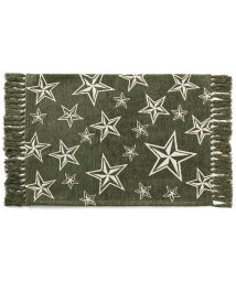 BRID(ブリッド)/STAR FRINGE RUG 50×70/カーキ系