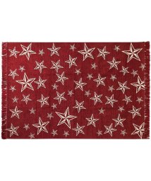 BRID(ブリッド)/STAR FRINGE RUG 140×200/レッド系