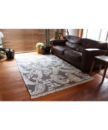 BRID(ブリッド)/PAISLEY FRINGE RUG 140×200/グレー