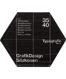 BRID/TYPOGRAPHY HONEYCOME CHAIR PAD GRID pattern/503357206