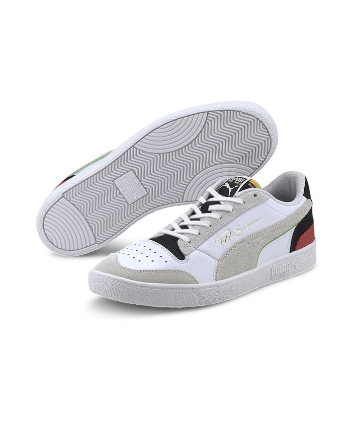 62%OFF！＜マガシーク＞ プーマ ラルフ サンプソン ロウ WH スニーカー ユニセックス PWHT-PBLK-HIGHRISKRED 22.5 PUMA】 タイムセール開催中】