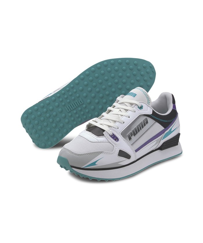 65%OFF！＜マガシーク＞ プーマ マイル ライダー サニー ゲートウェイ ウィメンズ スニーカー レディース PUMAWHITE-GRAYVIOLET 22.5 PUMA】 タイムセール開催中】