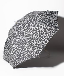 FURLA(フルラ)/FURLA 晴雨兼用傘 "ハート捺染 刺繍”/ブラック