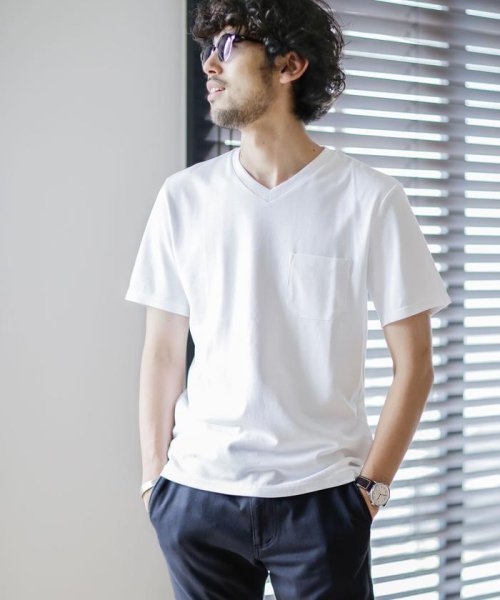 Web限定 汗染み防止 Anti Soaked ヘビーｖネックtシャツ ナノ ユニバース Nano Universe Magaseek