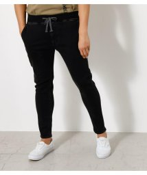AZUL by moussy(アズールバイマウジー)/SOFT SATIN STRETCH SLIM/BLK