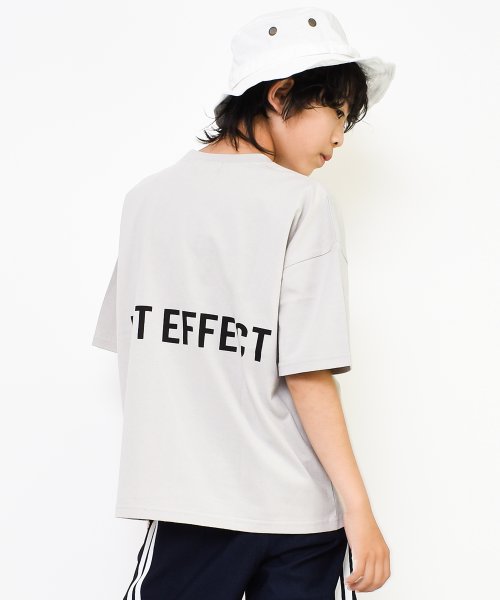 RAT EFFECT(ラット エフェクト)/バックプリントスーパービッグTシャツ/ライトグレー