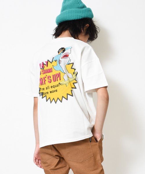 RAT EFFECT(ラット エフェクト)/シャークBIGTシャツ/オフホワイト