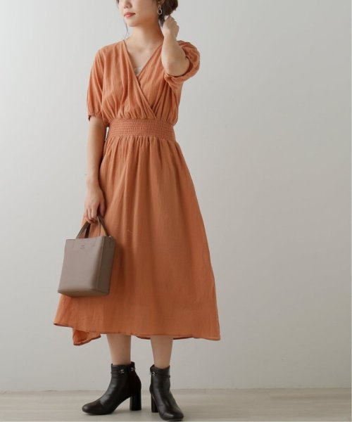 セール 袖ボリュームカシュクールワンピース フレームスレイカズン Framesraycassin Magaseek