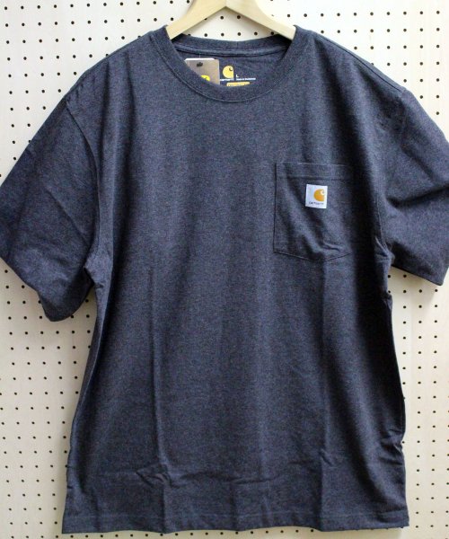 Carhartt(カーハート)/【carhartt(カーハート)】 ビッグシルエット ポケット半袖 Tシャツ/チャコールグレー