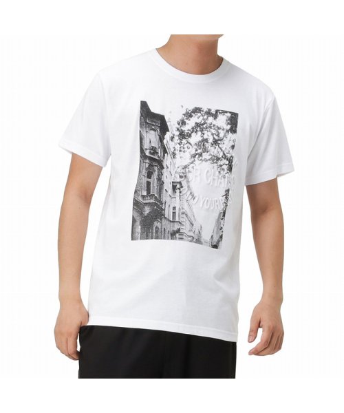 MAC HOUSE(men)(マックハウス（メンズ）)/T－GRAPHICS ティーグラフィックス フォトプリントTシャツ EJ203－MC218/ホワイトA