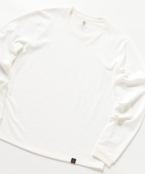 NOLLEY’S goodman(ノーリーズグッドマン)/【BATONER/バトナー】【別注】DRY TOUCH CREW NECK SHIRT #BN－20FM－002/ホワイト