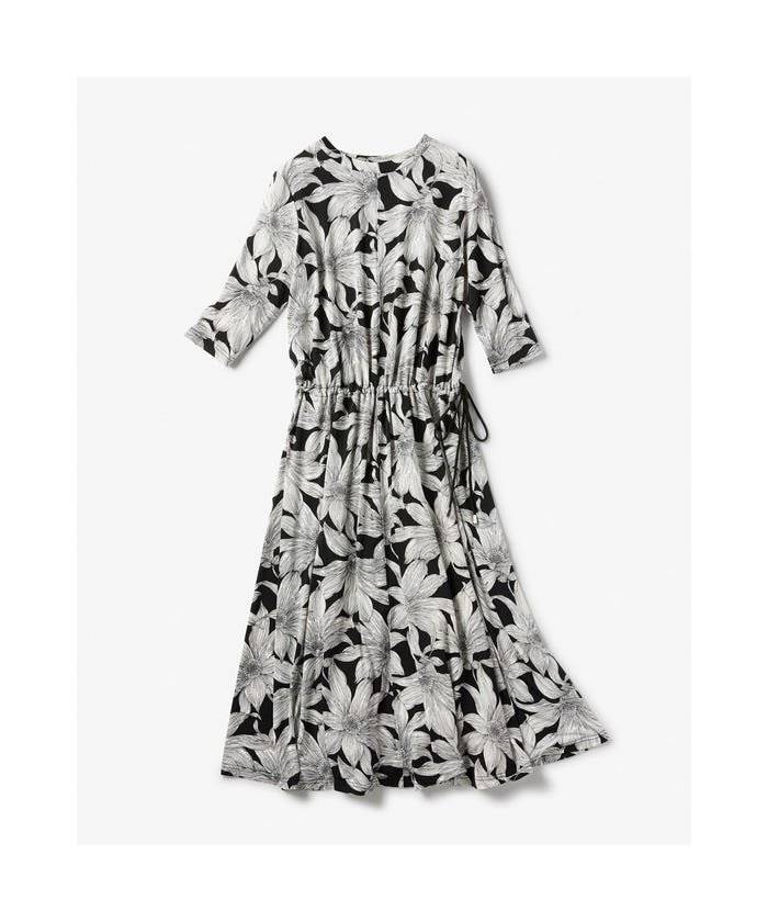 セール ドゥクラッセ Doclasse Uvスラブ リラックスワンピース ブラック ホワイト ドゥクラッセ Doclasse Magaseek