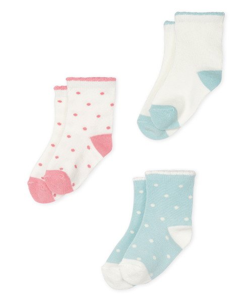 セール Bebe Enfant ソックス３枚組 ドット ベビー プチバトー Petit Bateau Magaseek