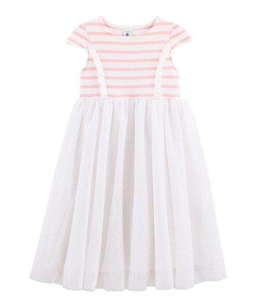 セール Bebe Enfant ボーダー切替ワンピース キッズ プチバトー Petit Bateau Magaseek