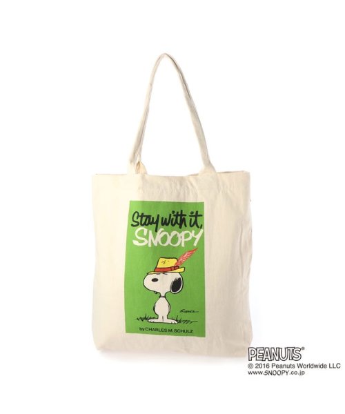 ルートート Rootote タテ型 キャンバス トートバッグ スヌーピー Snoopy Ip トール Peanuts 6e Green ルートート Rootote Magaseek