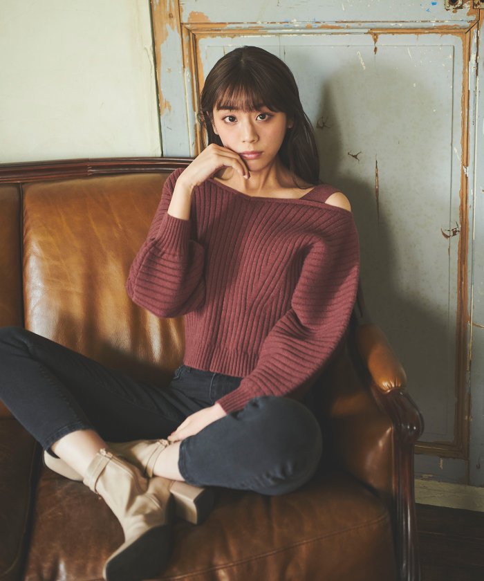 セール ワイドリブショルダーストラップニット トランテアン ソン ドゥ モード 31 Sons De Mode Magaseek