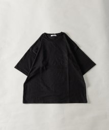 Nylaus(ナイラス)/接触冷感 天竺 ポケット付き ビッグTシャツ/ブラック