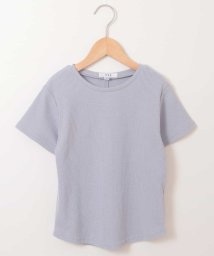 a.v.v(KID'S)(アー・ヴェ・ヴェキッズ)/[100－130]バックシームワッフルＴシャツ[WEB限定サイズ]/ライトブルー